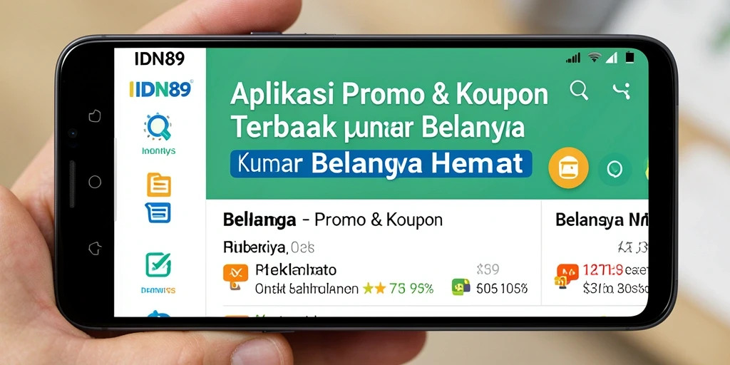 Tampilan antarmuka pengguna IDN89 untuk kupon dan promo.