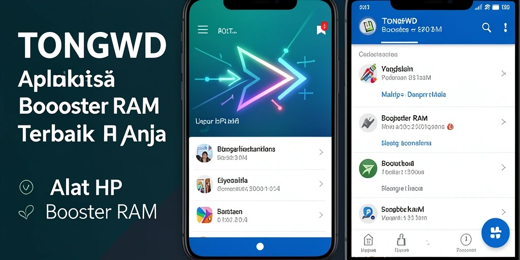 Screenshot TONGWD menampilkan antarmuka pembersihan RAM yang intuitif.
