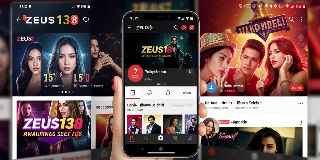 Antarmuka utama ZEUS138 dengan berita selebriti terkini.