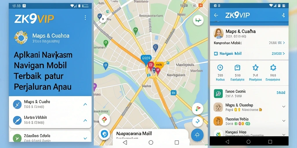 Tampilan antarmuka ZK9VIP yang modern dan intuitif untuk navigasi mobil.